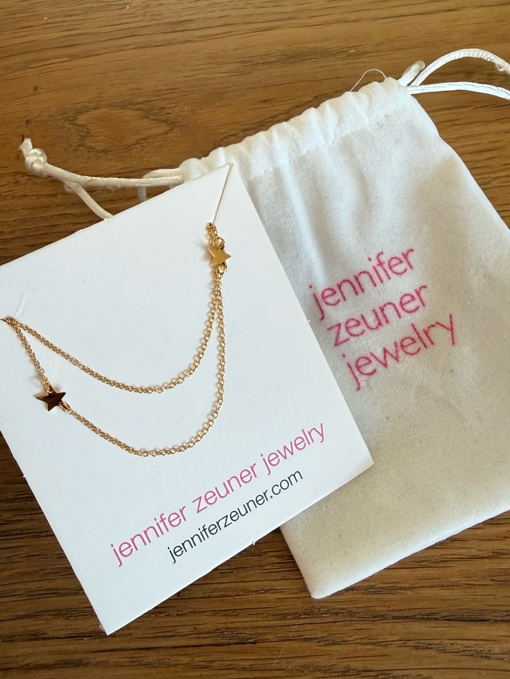 Jennifer Zeuner Jewelry Gold Star Double-Layer Necklace